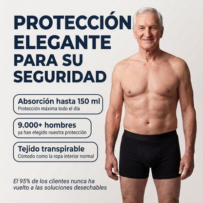 Seravele™ – bóxers para hombre con absorción contra pérdidas, hasta 150 ml