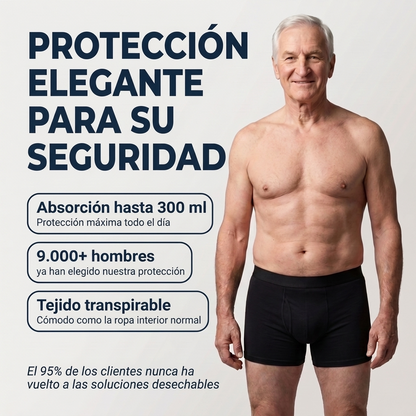 Seravele™ Max – bóxers absorbentes para hombre contra pérdidas, hasta 300 ml