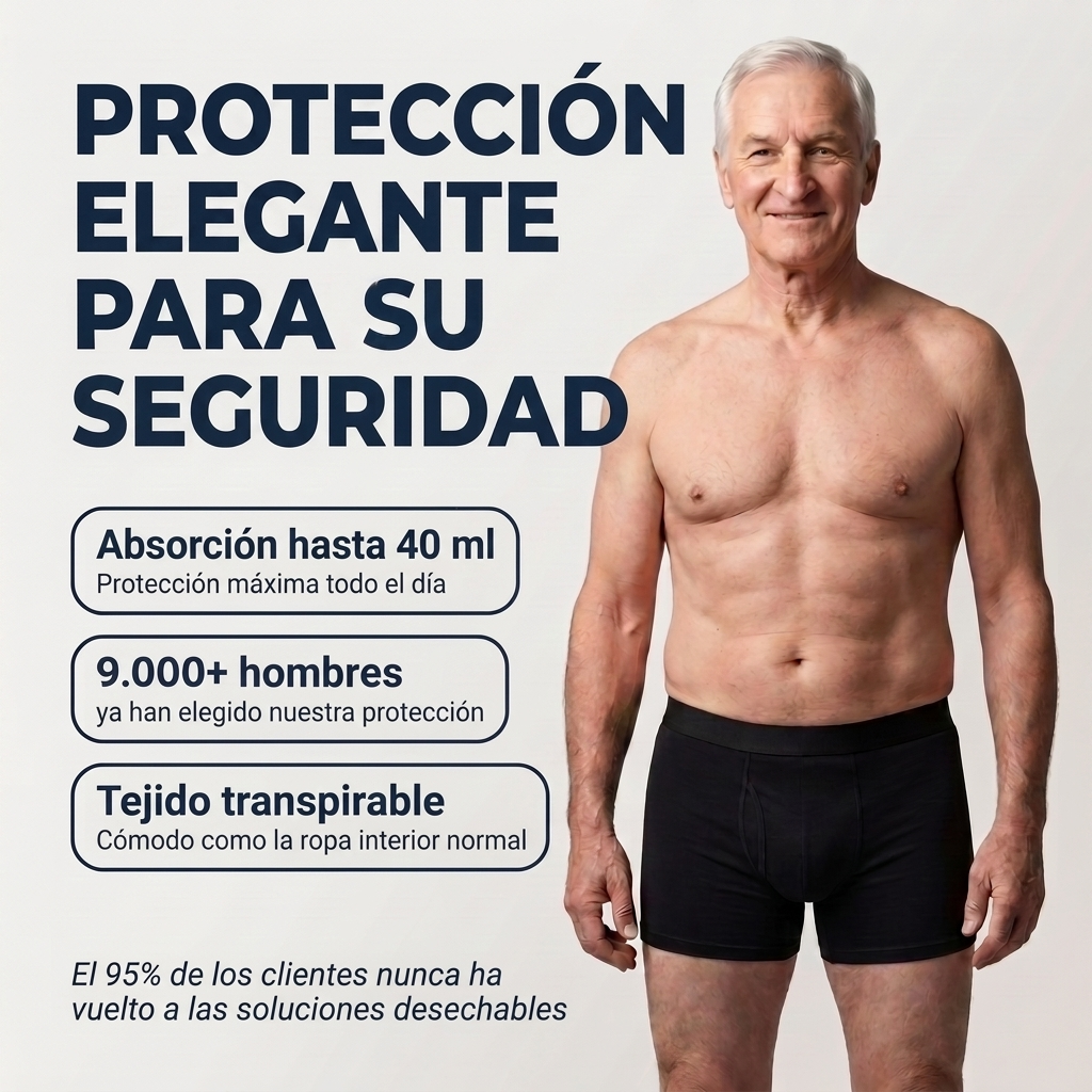 Seravele™ Light – bóxers absorbentes para hombre contra pérdidas, hasta 40 ml